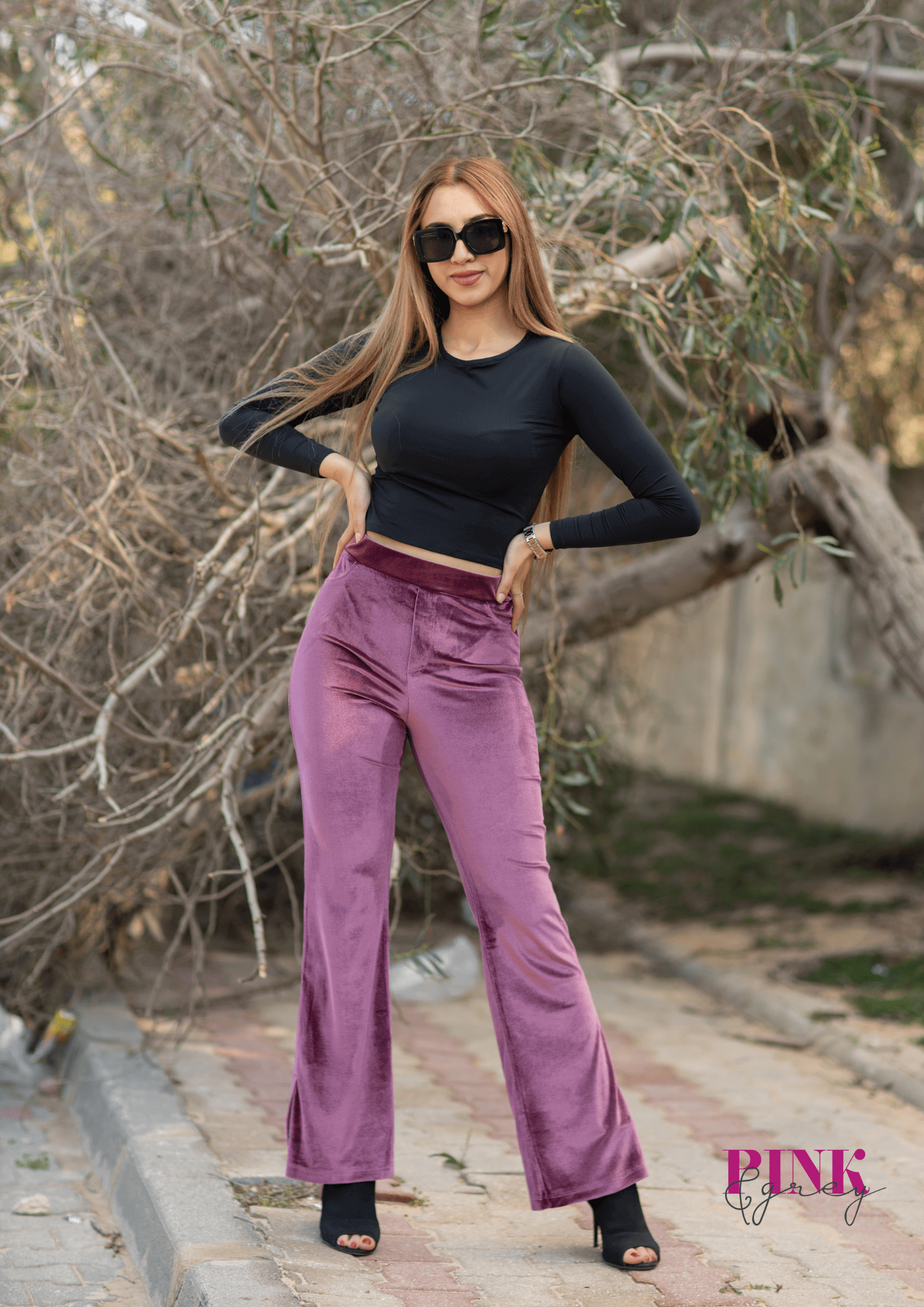 Pantalon large en velours — vue 2