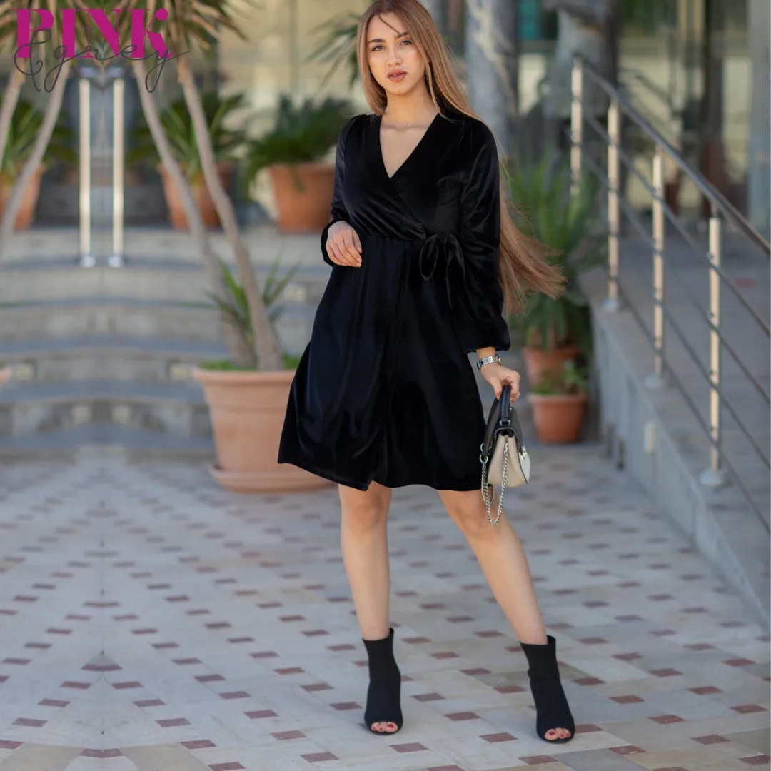 Robe velour — vue 2